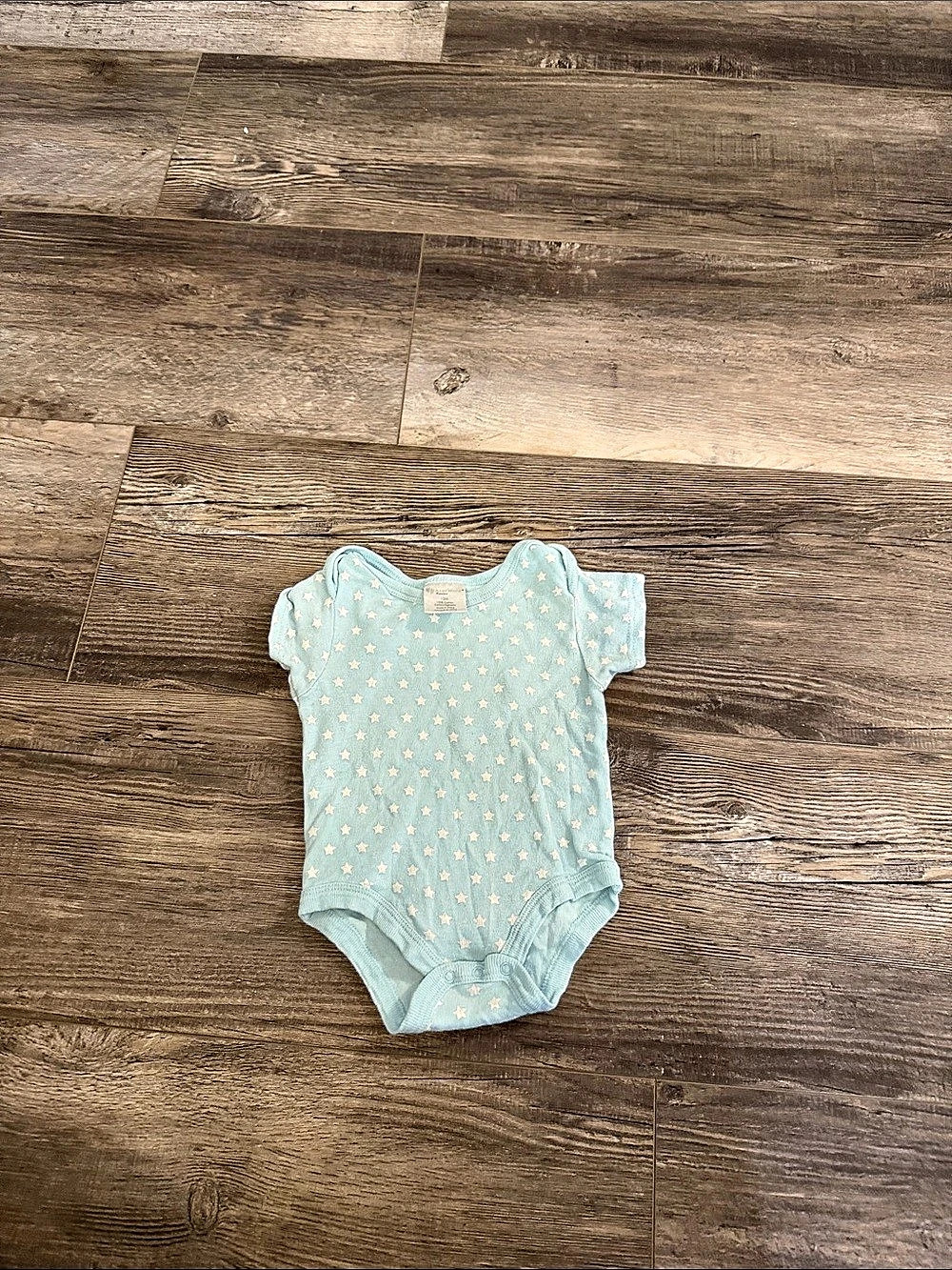 Baby Mode Star Print Cotton Bodysuit Baby 12M Like New